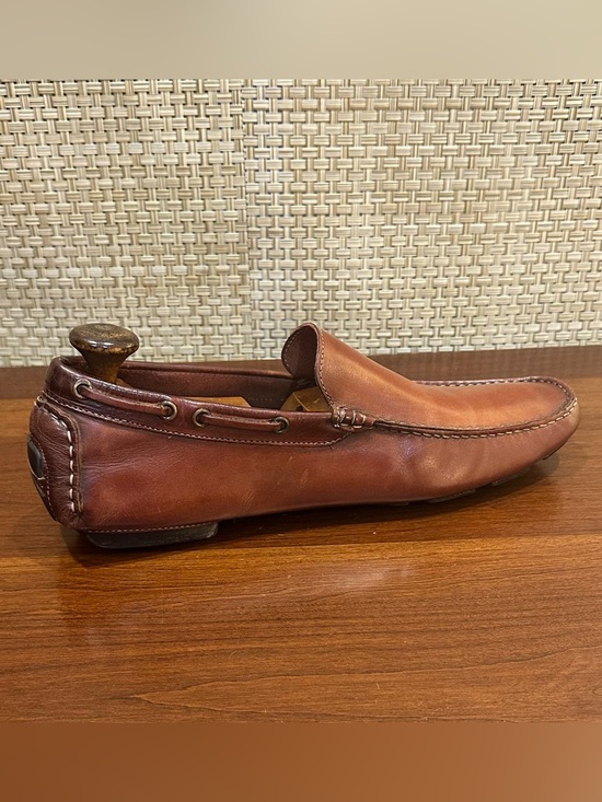To Boot New York Adam Derrick Aidan Brown Leather Driving Moc Loafers 9.5 main image 5